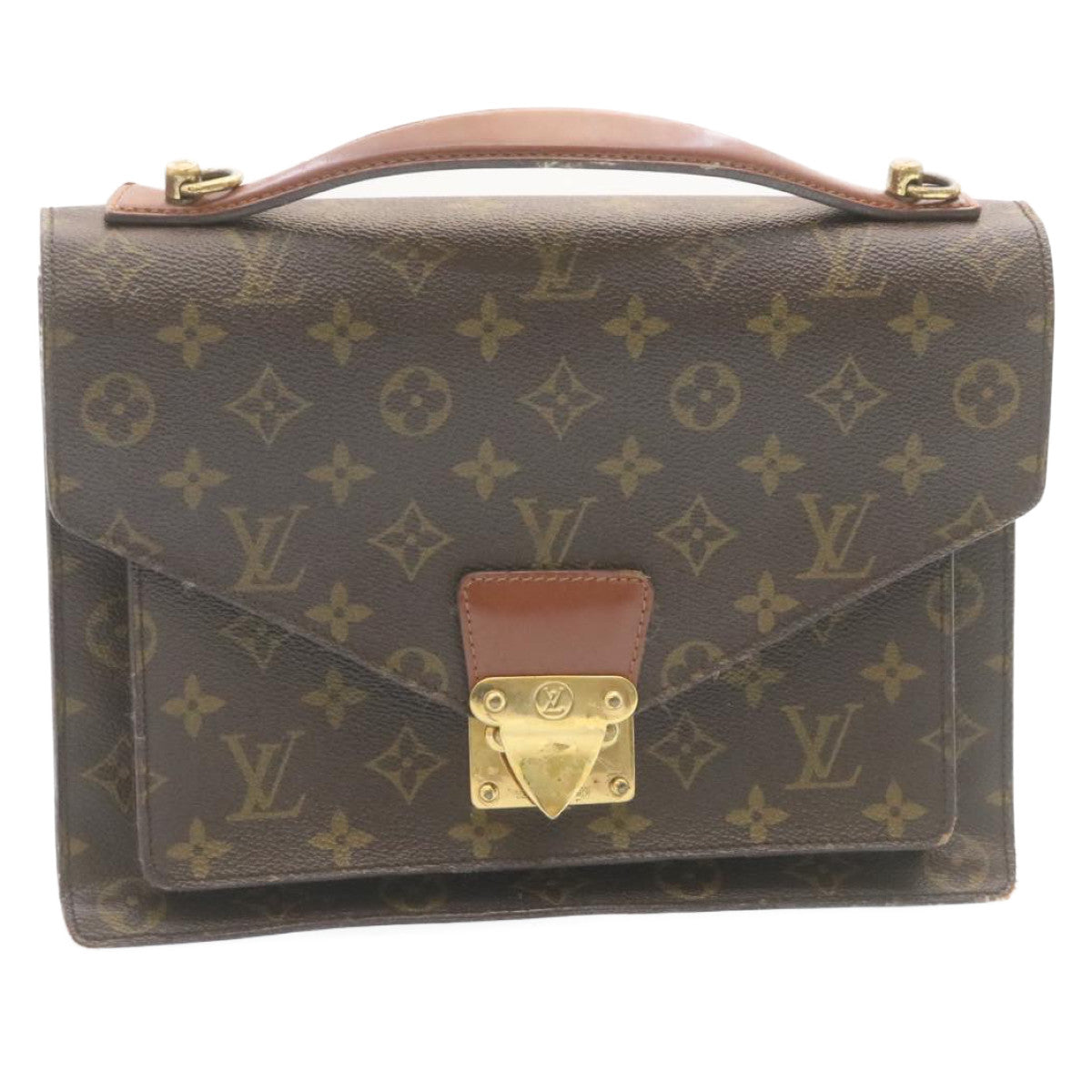 LOUIS VUITTON Monogram Monceau 2Way Hand Bag M51185 LV jk753