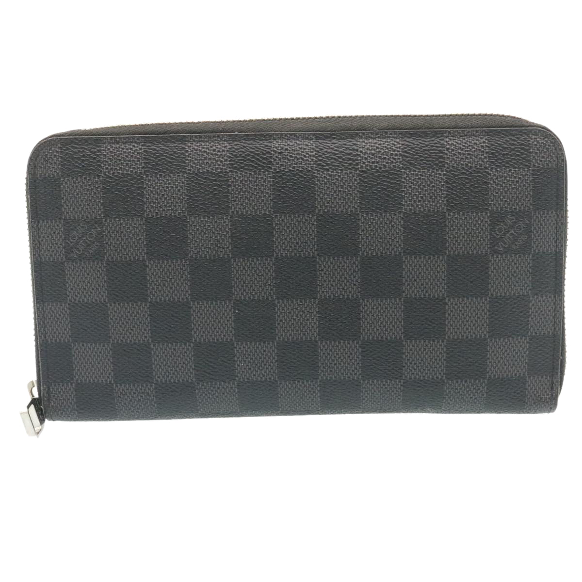 LOUIS VUITTON Damier Graphite Zippy Organizer Long Wallet N63077 LV jk924