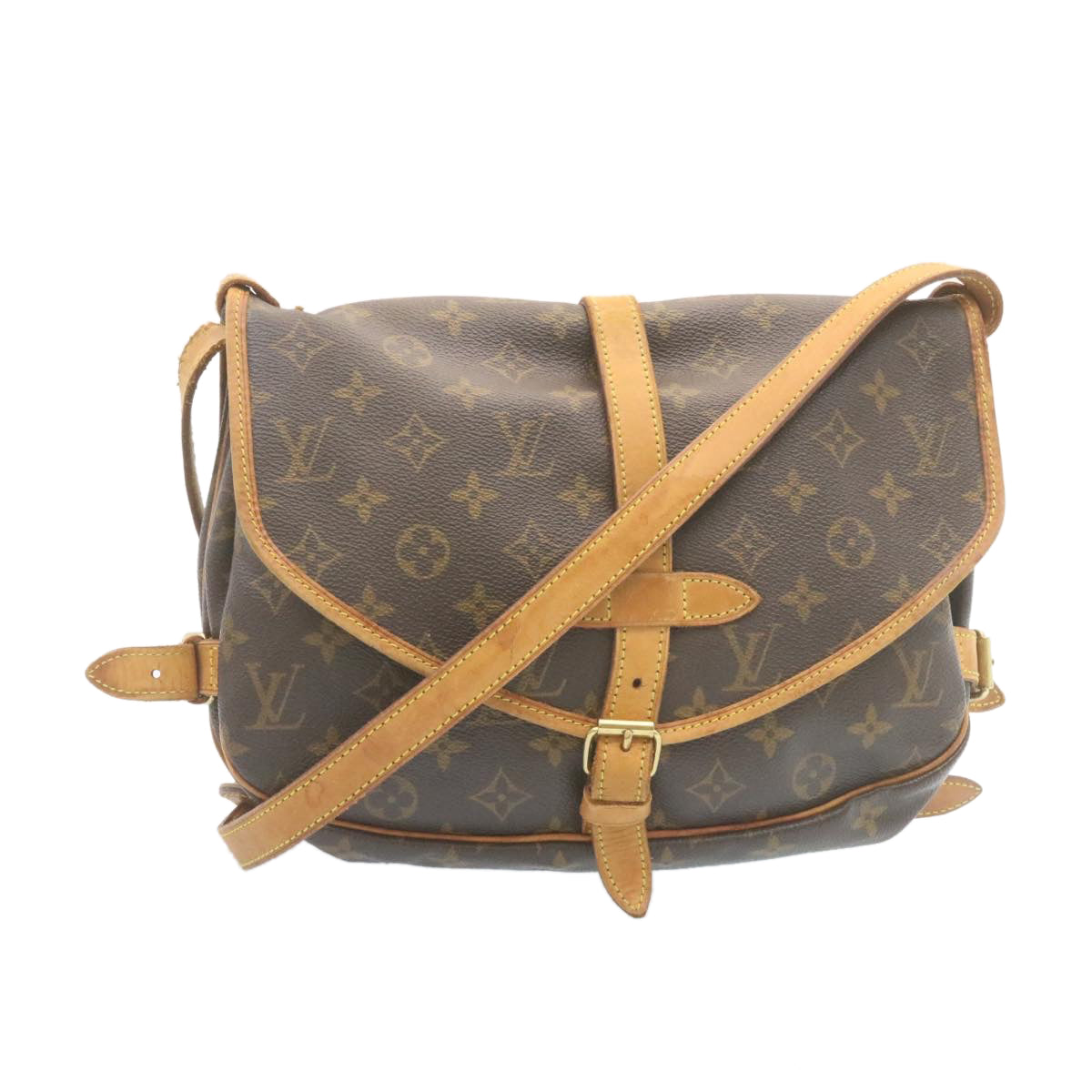 LOUIS VUITTON Monogram Saumur 30 Shoulder Bag M42256 LV ki1540