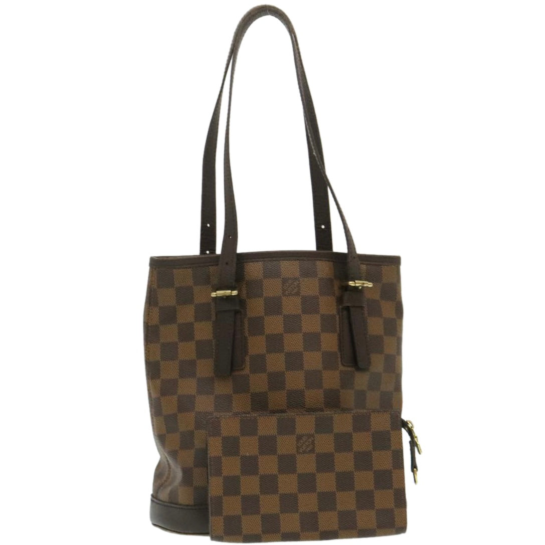 LOUIS VUITTON Damier Ebene Marais Bucket Shoulder Bag N42240 LV  ki1730