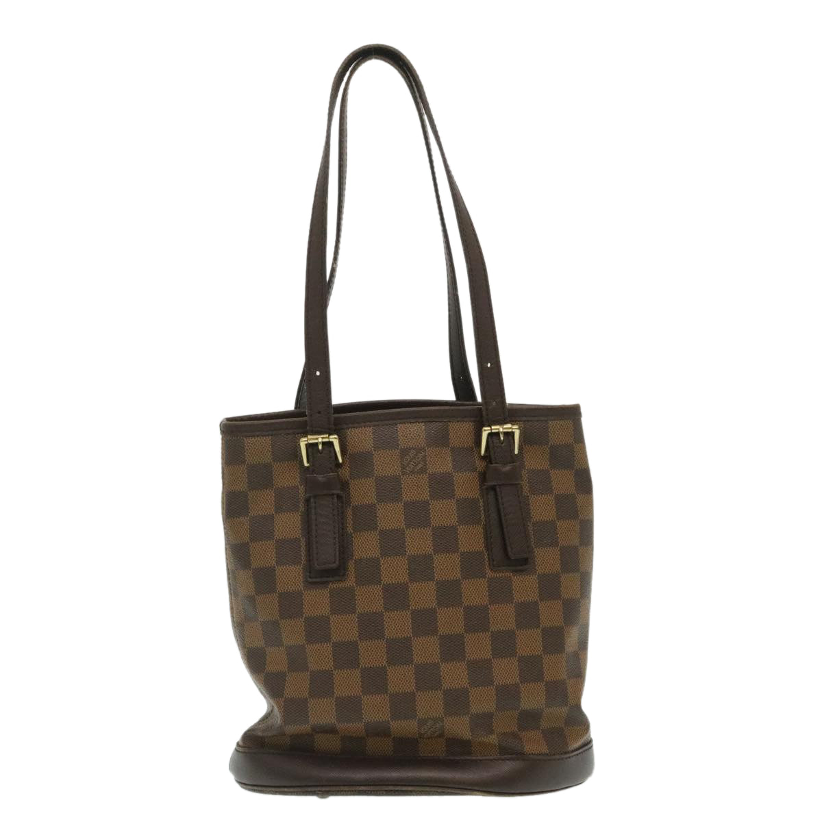 LOUIS VUITTON Damier Ebene Marais Bucket Shoulder Bag N42240 LV  ki1730