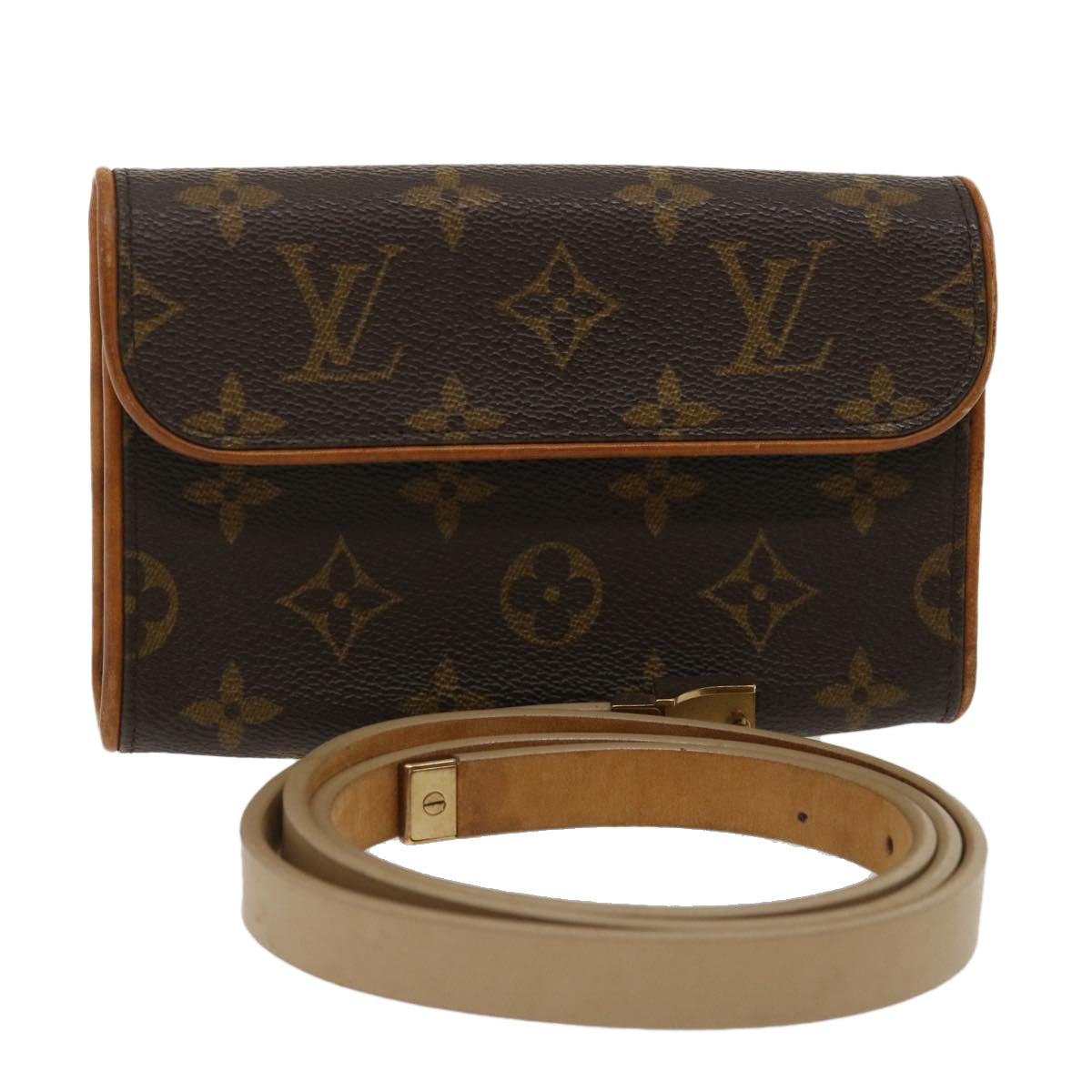 LOUIS VUITTON Monogram Pochette Florentine Bum Bag M51855 LV ki1850
