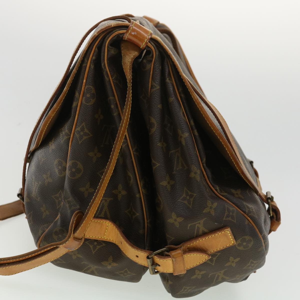 LOUIS VUITTON Monogram Saumur 43 Shoulder Bag M42252 LV ki2506