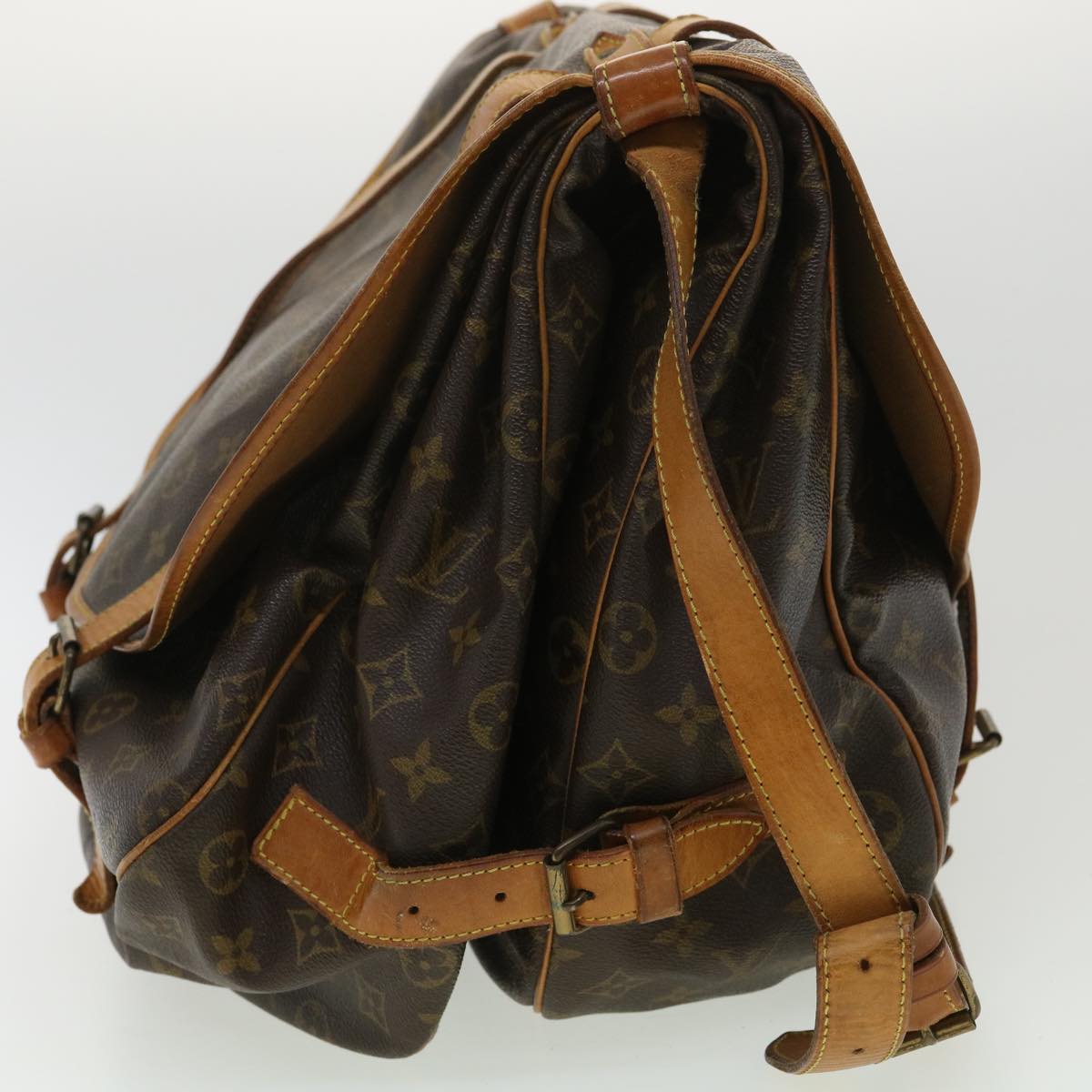 LOUIS VUITTON Monogram Saumur 43 Shoulder Bag M42252 LV ki2506