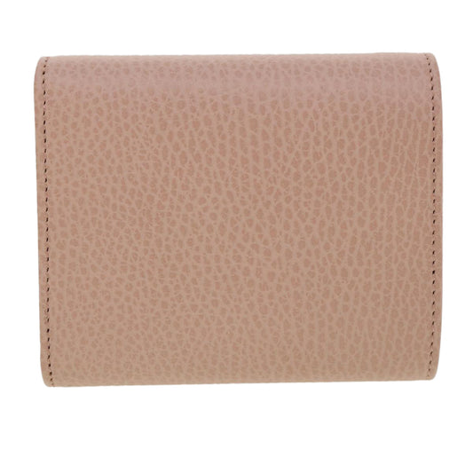Luxury Gucci GG Marmont Wallet Leather Pink 546584 Auth ki2633