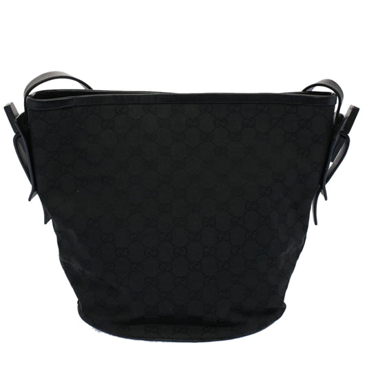 Luxury Gucci GG Canvas Shoulder Bag Black 106240  ki3424