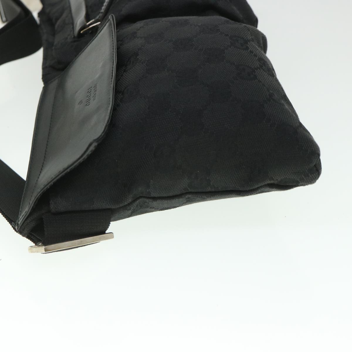 Luxury Gucci GG Canvas Waist bag Black 28566  ki3540
