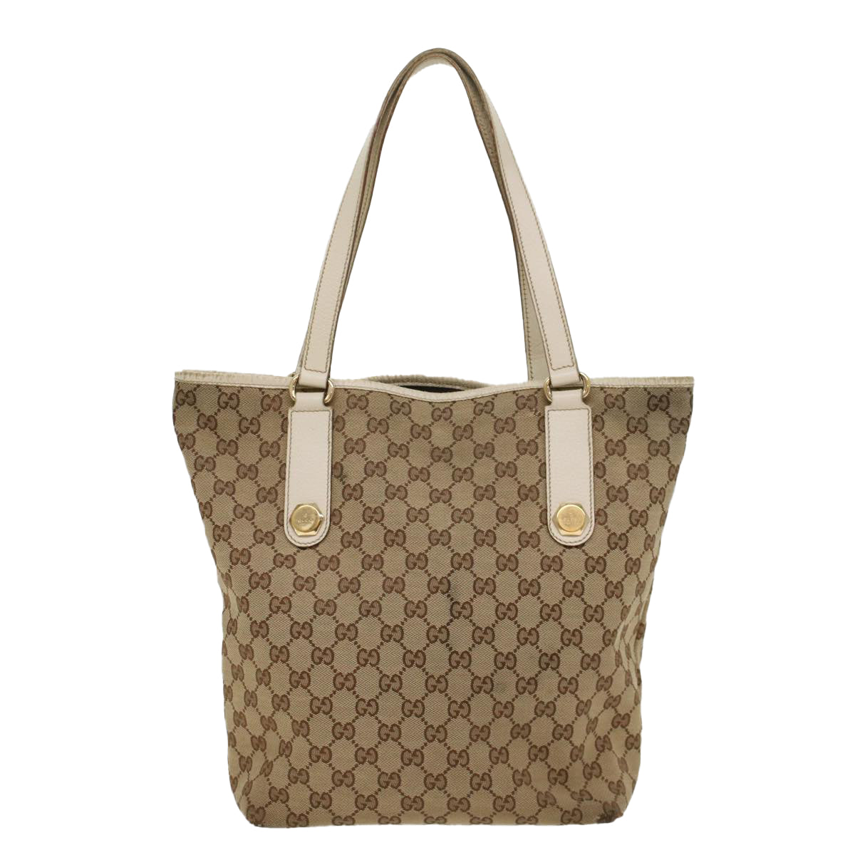 Luxury Gucci GG Canvas Tote Bag Beige 153009  ki3544
