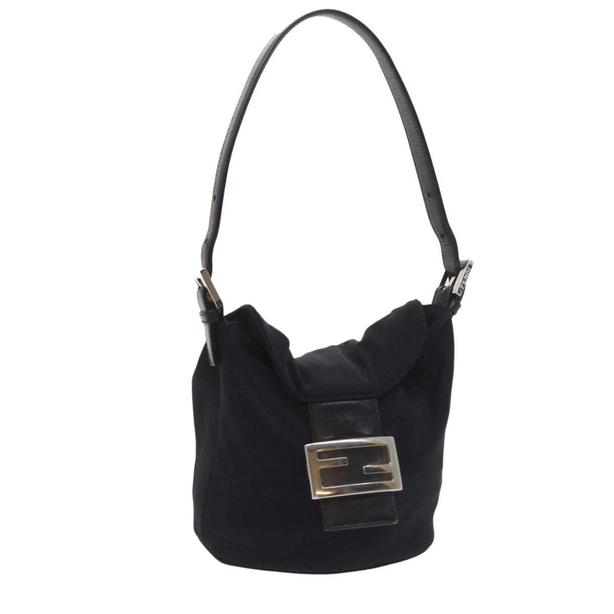 Luxury FendiMamma Baguette Shoulder Bag Nylon Black 2321 26765 009ki3585