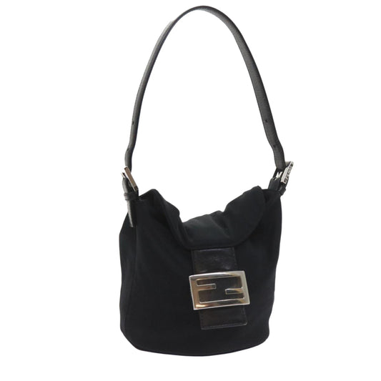 Luxury FendiMamma Baguette Shoulder Bag Nylon Black 2321 26765 009ki3585
