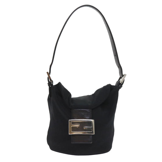 Luxury FendiMamma Baguette Shoulder Bag Nylon Black 2321 26765 009ki3585