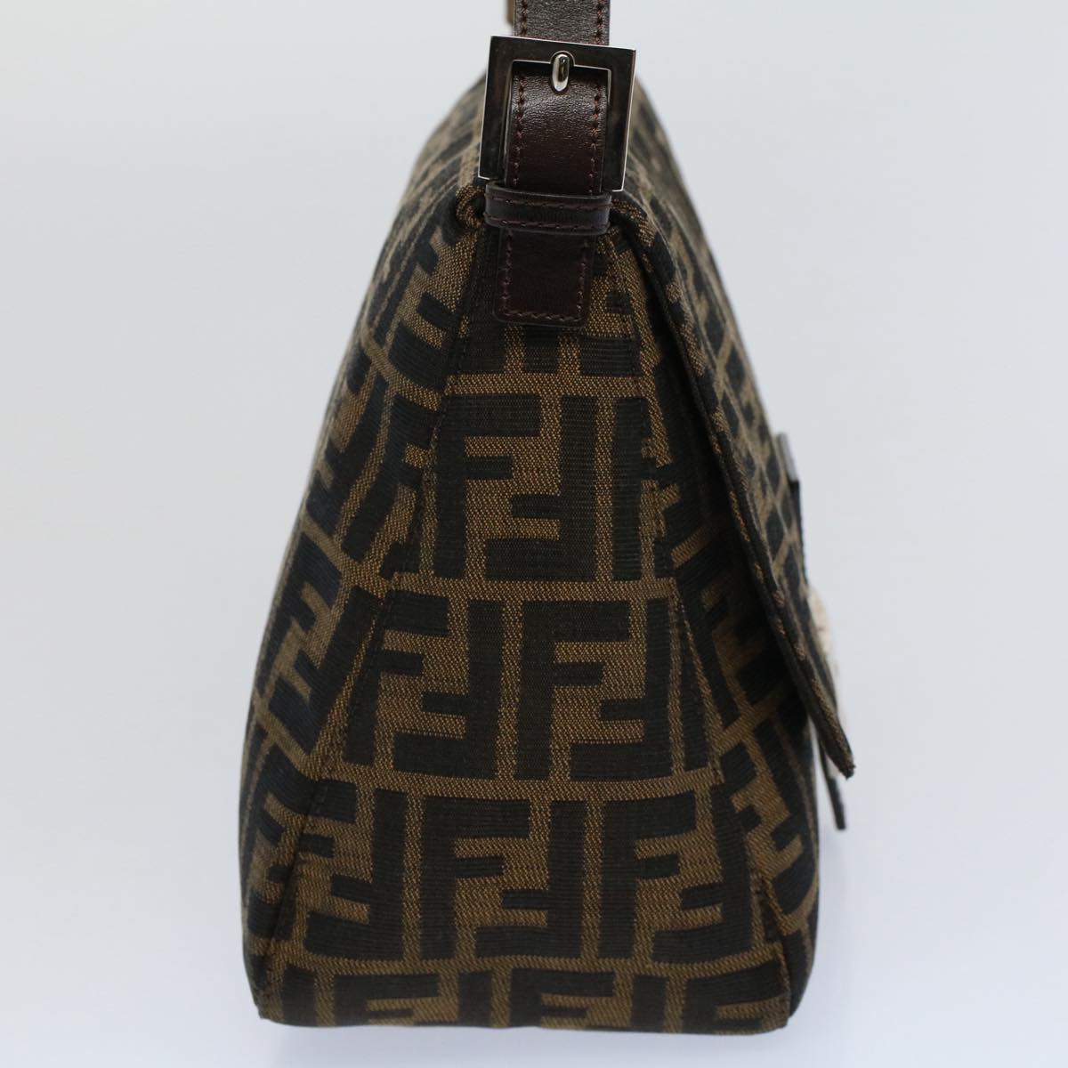Luxury FendiZucca Canvas Mamma Baguette Shoulder Bag Brown 211126325 009ki3771