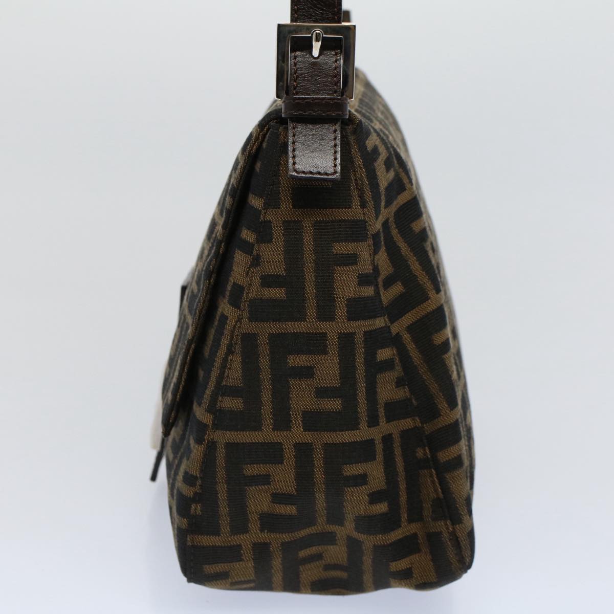 Luxury FendiZucca Canvas Mamma Baguette Shoulder Bag Brown 211126325 009ki3771