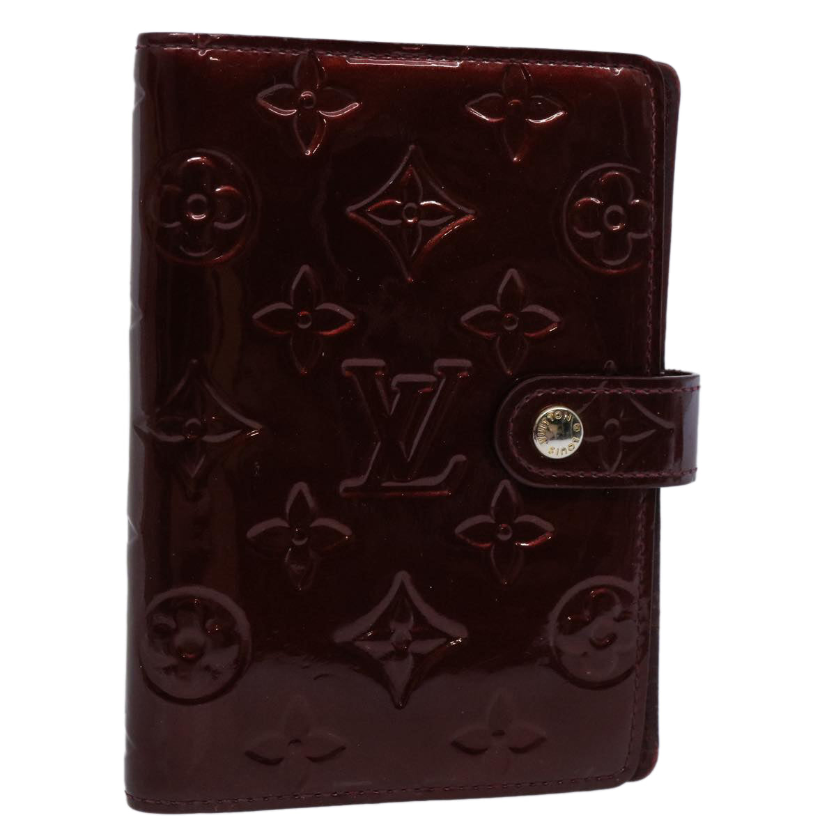LOUIS VUITTON Monogram Vernis Agenda PM Day Planner Amarante R21026 ki3909