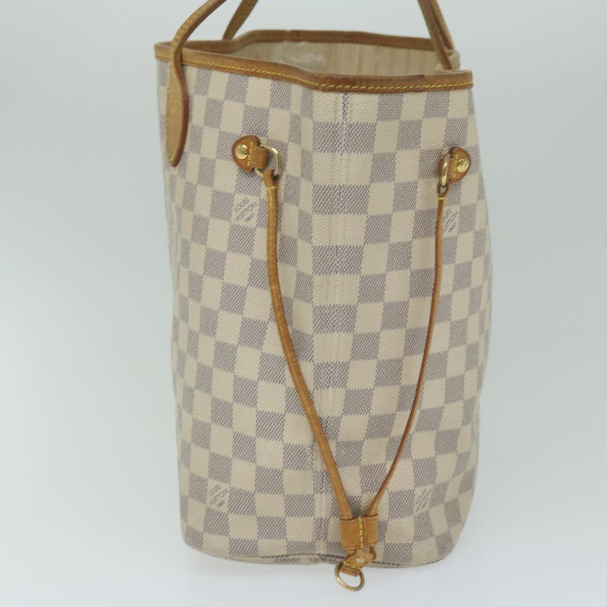 LOUIS VUITTON Damier Azur Neverfull MM Tote Bag N41605 LV ki3918