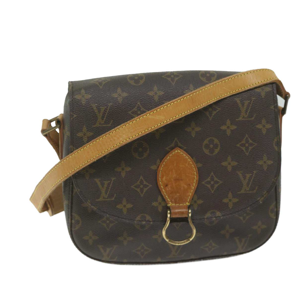 LOUIS VUITTON Monogram Saint Cloud GM Shoulder Bag M51242 LV ki3954
