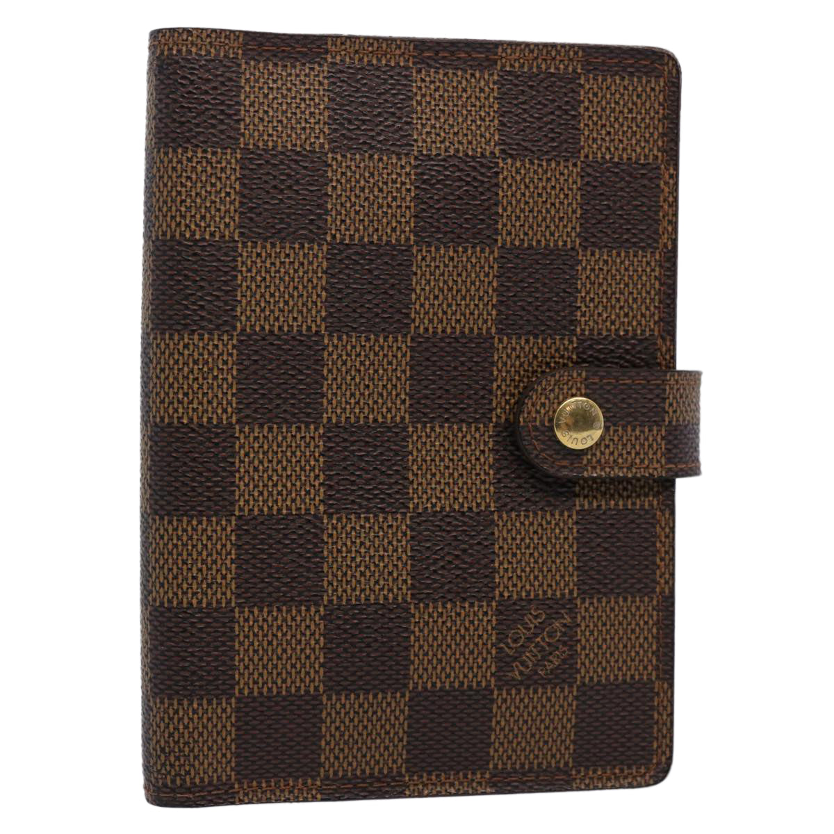 LOUIS VUITTON Damier Ebene Agenda PM Day Planner Cover R20029 LV ki3957