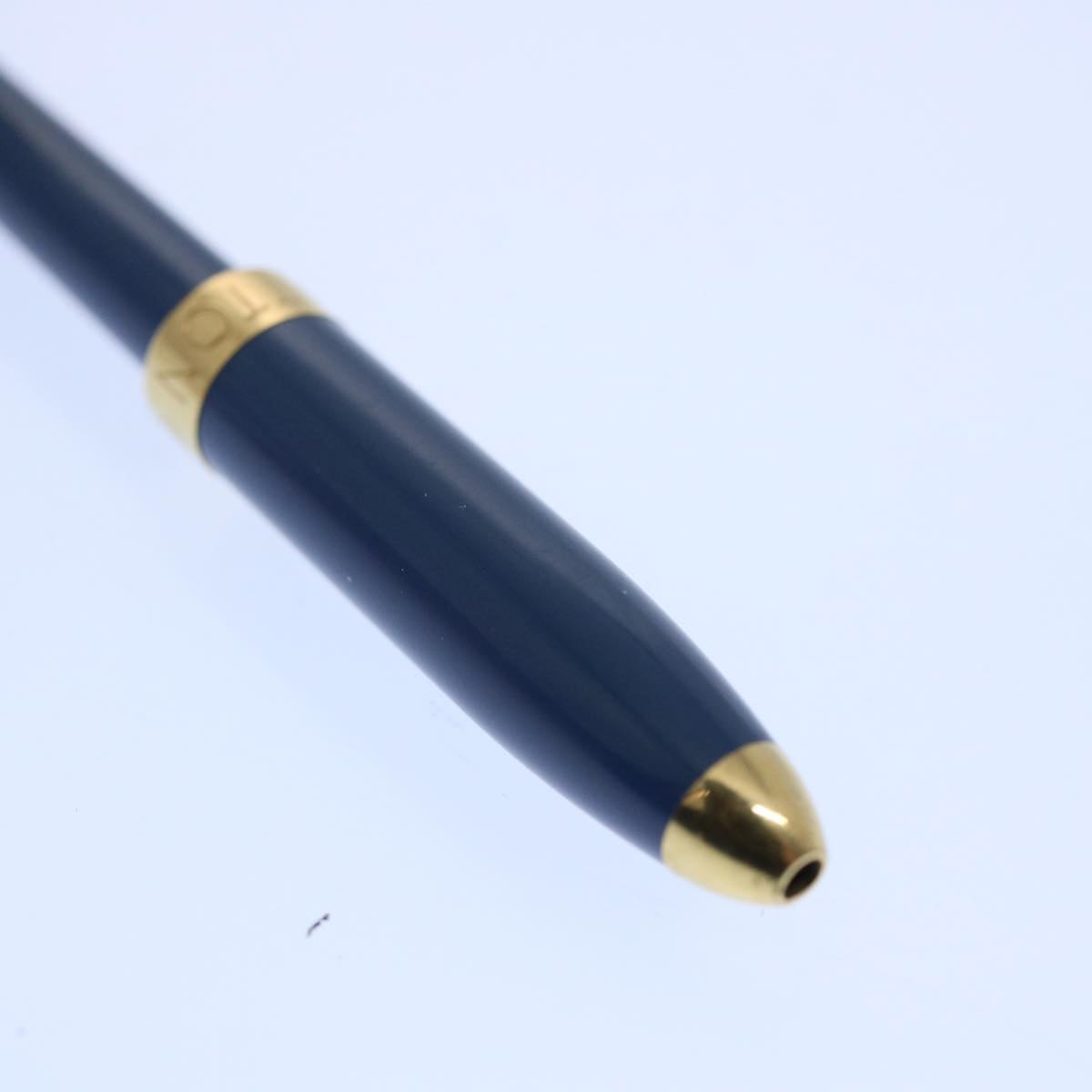 LOUIS VUITTON Styro Agenda Ballpoint Pen Blue LV ki3958