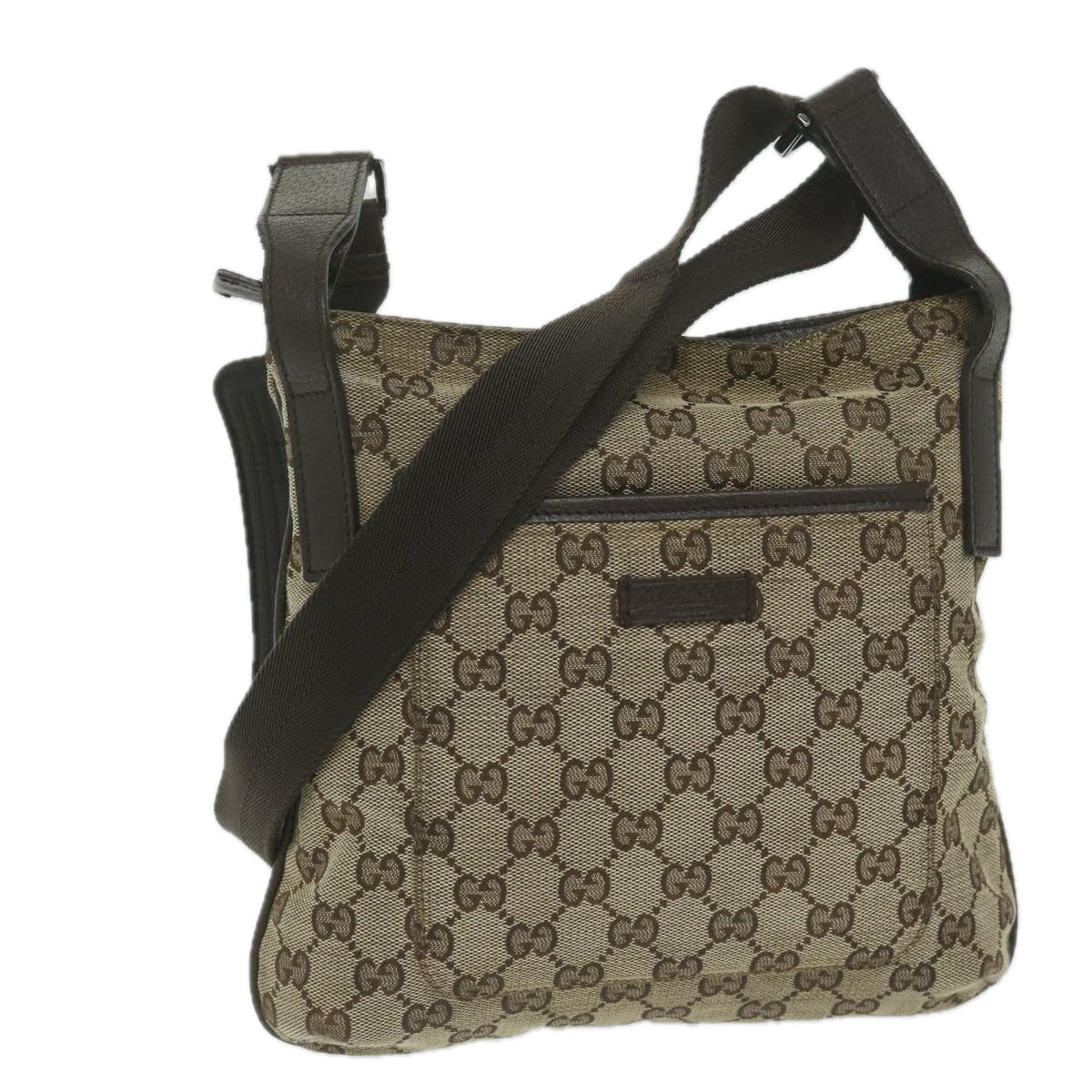 GUCCI GG Canvas Shoulder Bag Beige 122793  ki3975