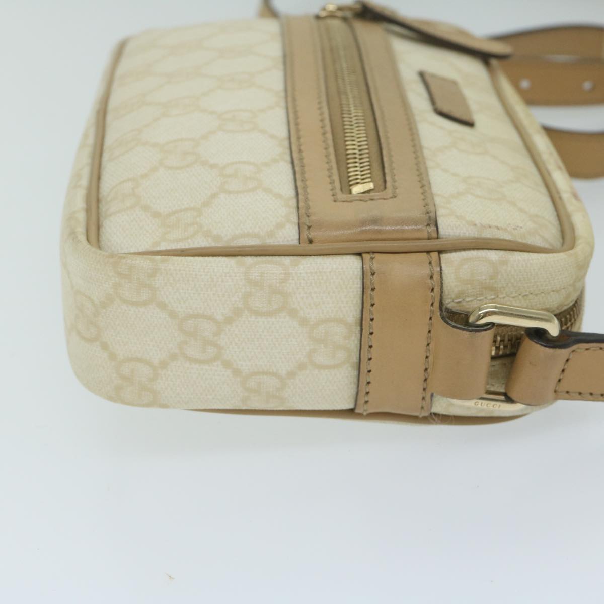 GUCCI GG Supreme Shoulder Bag White 201447  ki3993