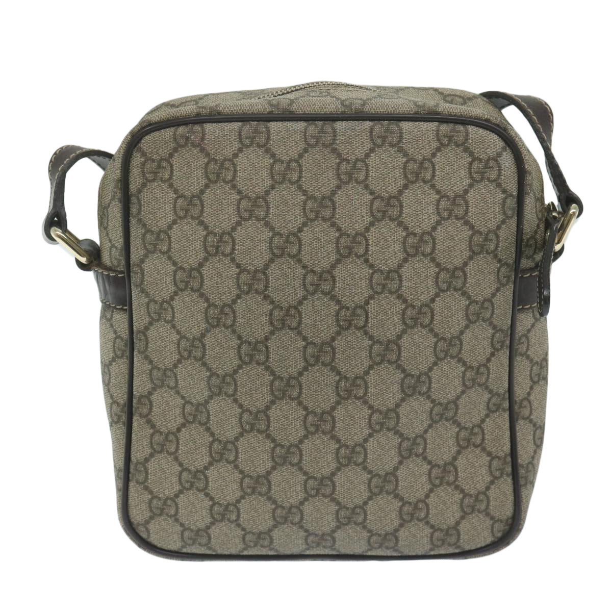 GUCCI GG Supreme Shoulder Bag PVC Leather Beige 233268  ki3994