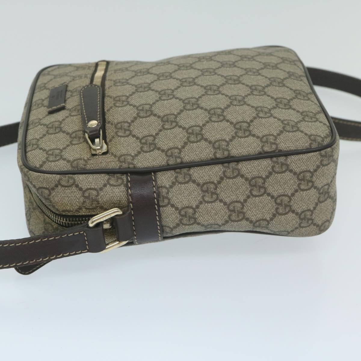 GUCCI GG Supreme Shoulder Bag PVC Leather Beige 233268  ki3994