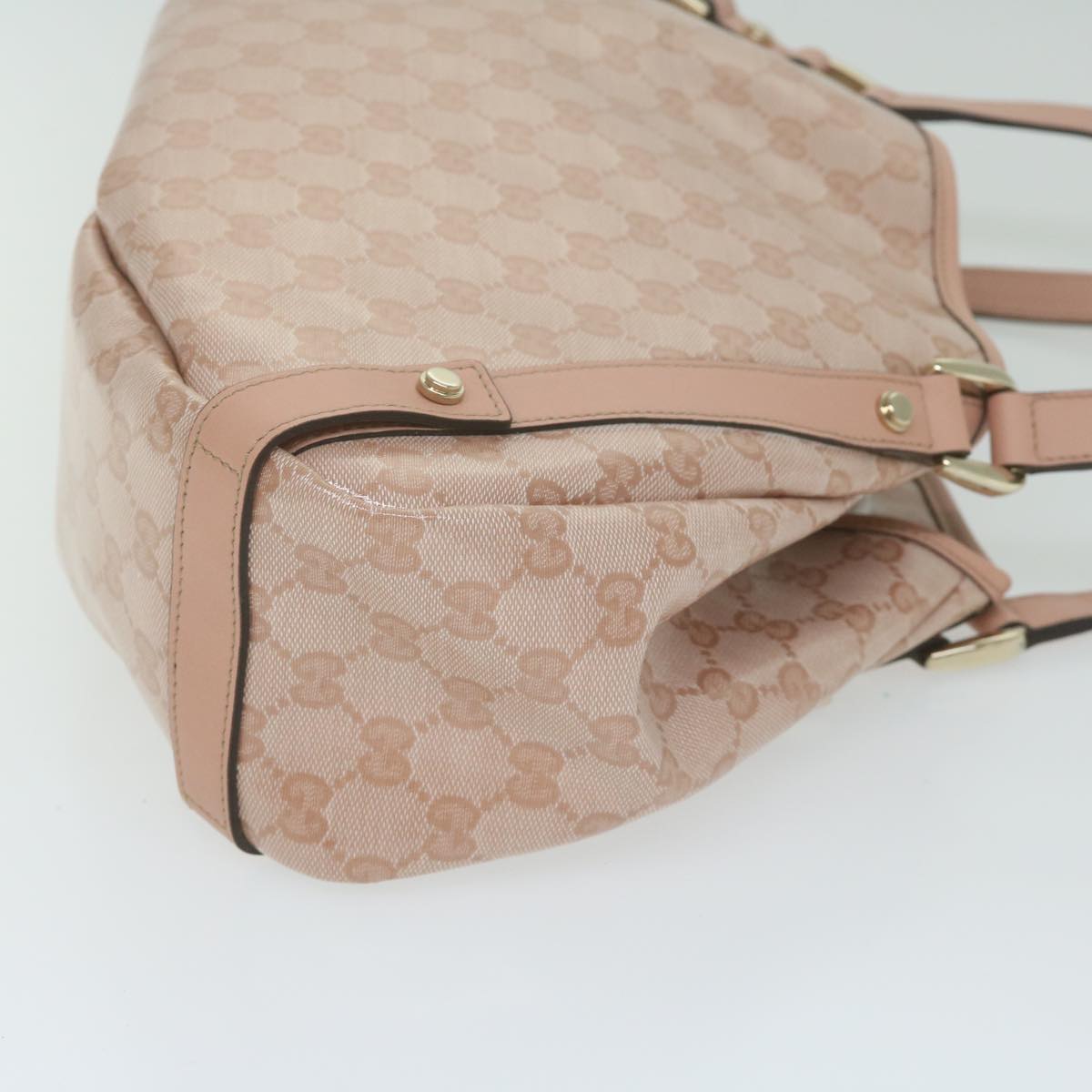 GUCCI GG Crystal interlocking Abby Shoulder Bag Pink 130736  ki4018A