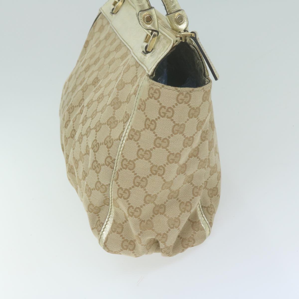 GUCCI GG Canvas Tote Bag Beige Gold 189831  ki4071