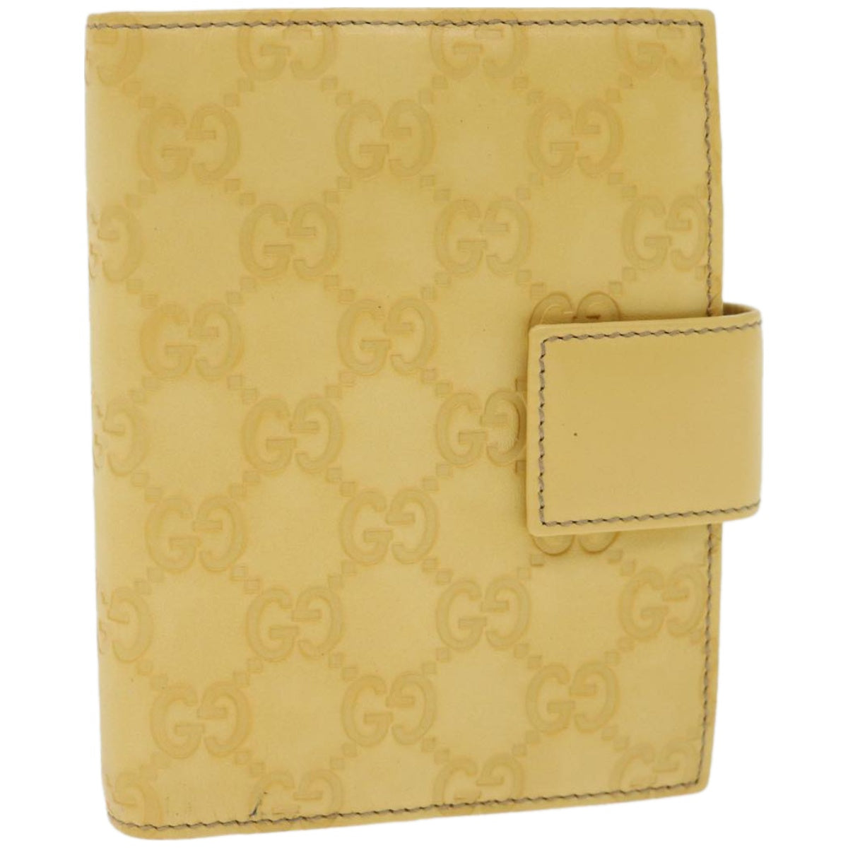 GUCCI GG Canvas Guccissima Day Planner Cover Yellow 115240  ki4116