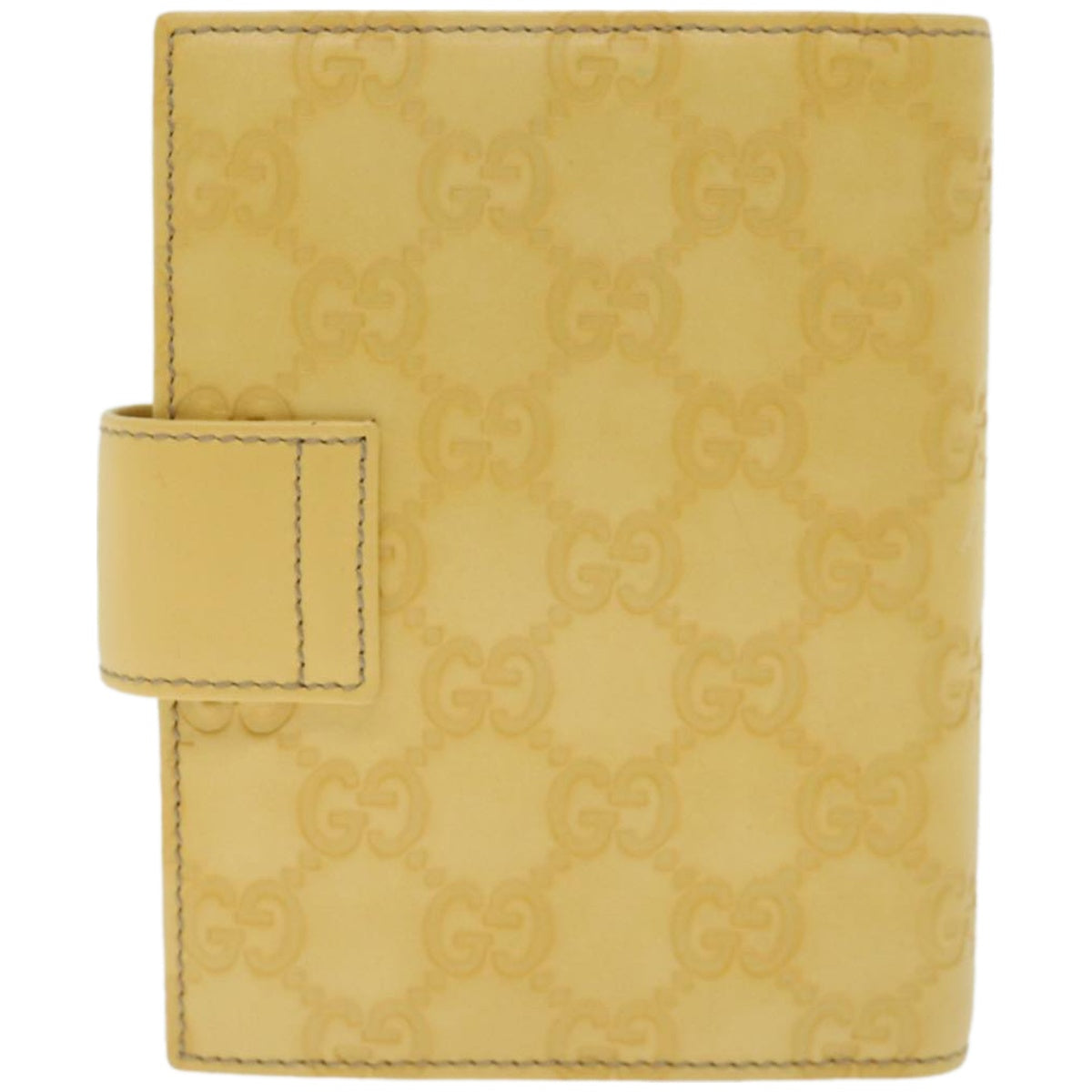 GUCCI GG Canvas Guccissima Day Planner Cover Yellow 115240  ki4116