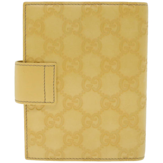 GUCCI GG Canvas Guccissima Day Planner Cover Yellow 115240  ki4116