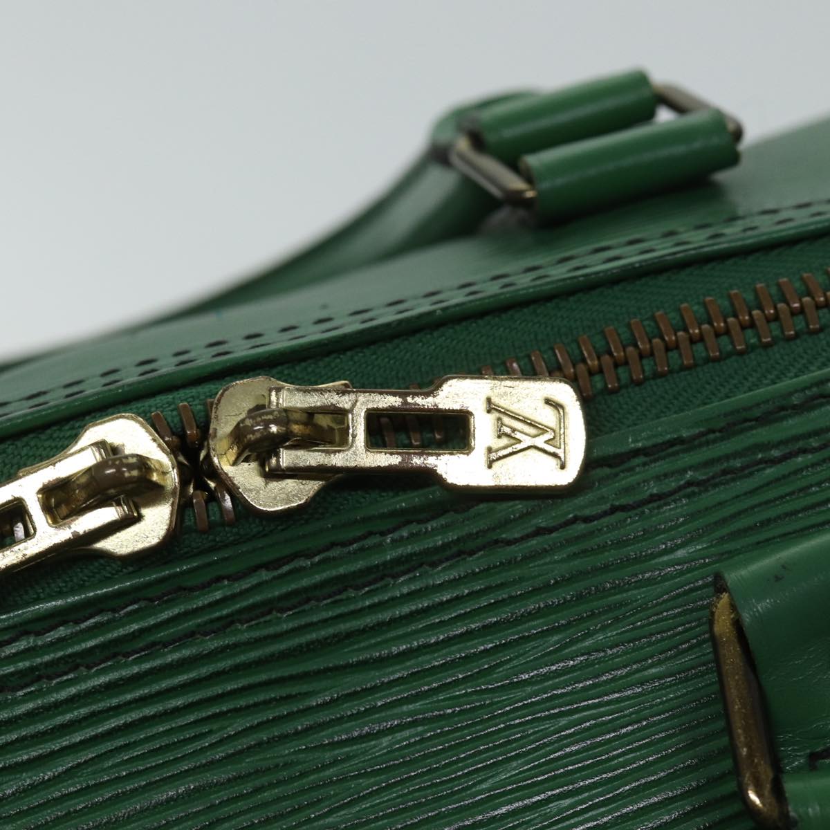 LOUIS VUITTON Epi Keepall 55 Boston Bag Green M42954 LV ki4249