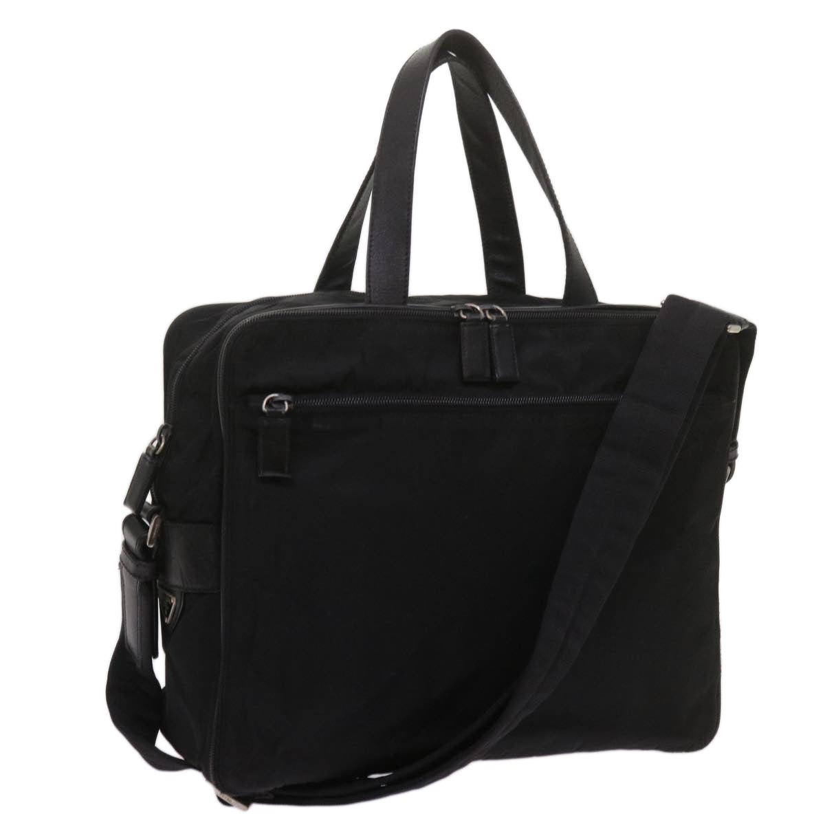 Luxury PradaBriefcase Nylon 2way Black ki4282