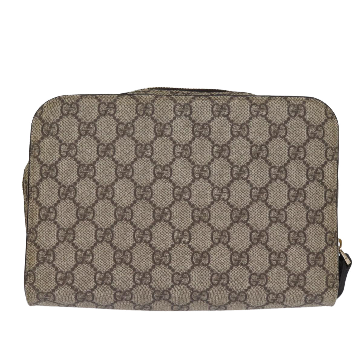 Luxury Gucci Trending 2025 GG Supreme Clutch Bag PVC Beige 201755  ki4303