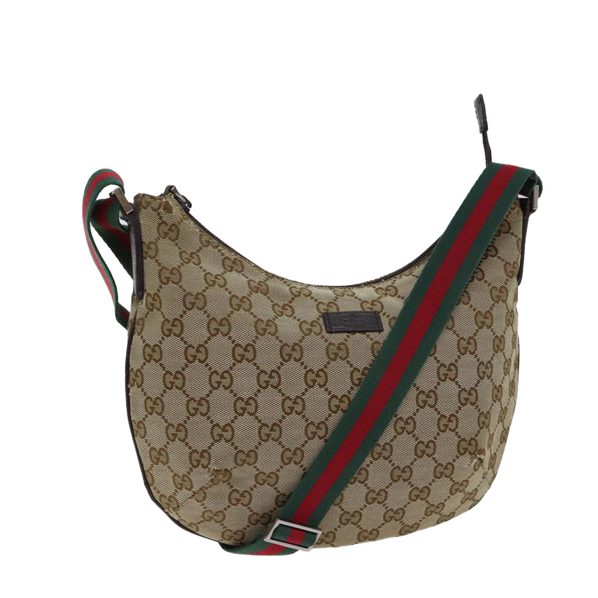 Luxury Gucci Trending 2025 GG Canvas Web Sherry Line Shoulder Bag Beige Red Green 192756  ki4312
