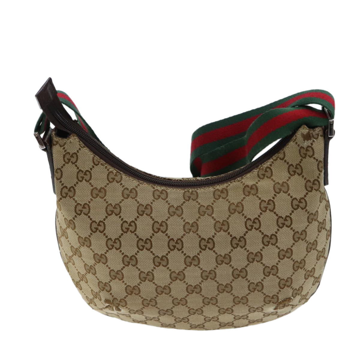 Luxury Gucci Trending 2025 GG Canvas Web Sherry Line Shoulder Bag Beige Red Green 192756  ki4312
