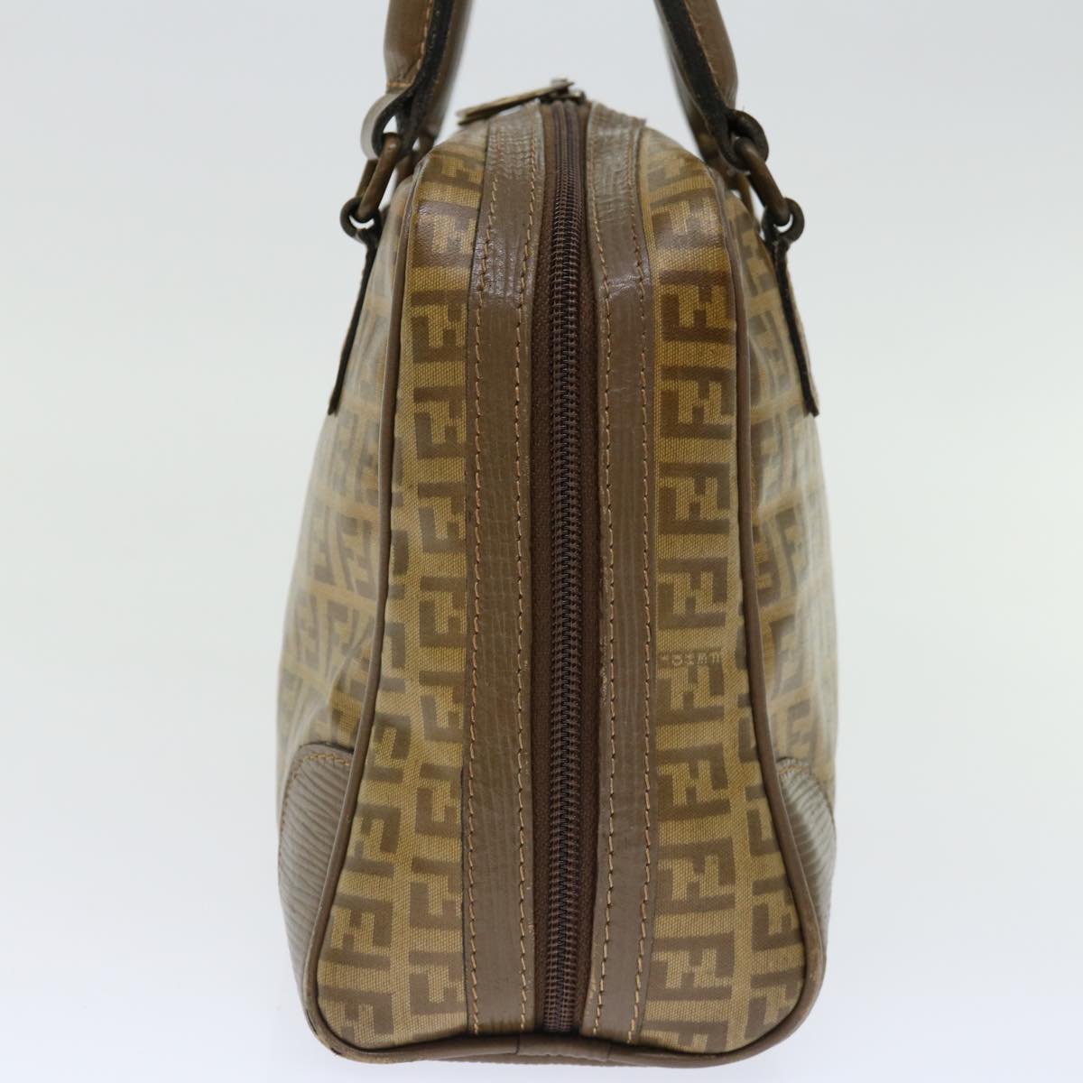 Luxury FendiZucchino Canvas Hand Bag Beigeki4322