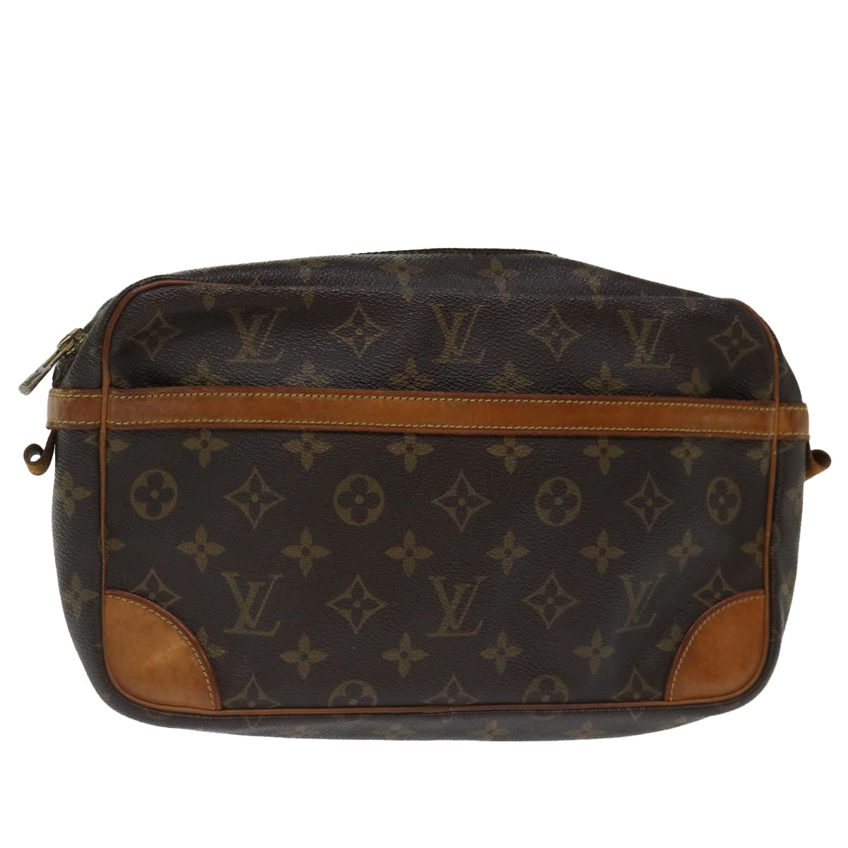 LOUIS VUITTON Monogram Compiegne 28 Clutch Bag M51845 LV ki4326