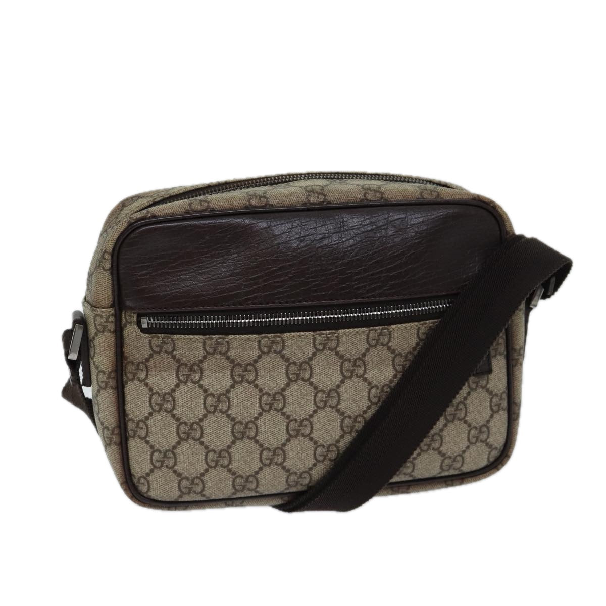 Luxury Gucci Trending 2025 GG Supreme Shoulder Bag PVC Beige 114291  ki4360