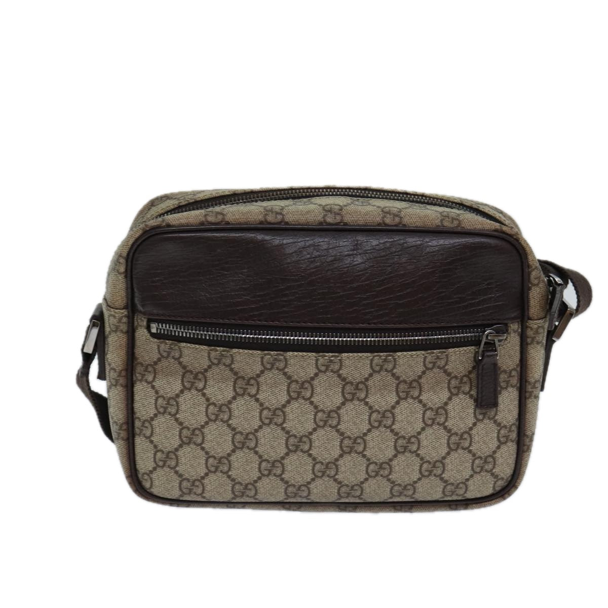 Luxury Gucci Trending 2025 GG Supreme Shoulder Bag PVC Beige 114291  ki4360