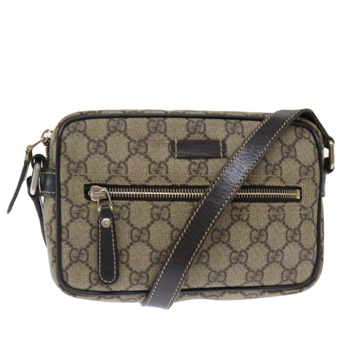 Luxury Gucci Trending 2025 GG Supreme Shoulder Bag PVC Beige 201447  ki4395