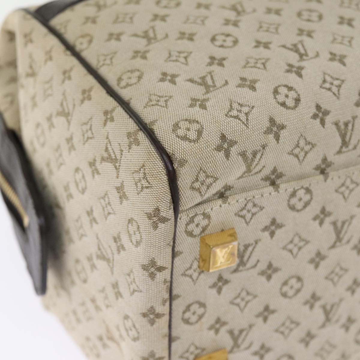 LOUIS VUITTON Monogram Mini Josephine GM Hand Bag Khaki M92310 LV ki4533