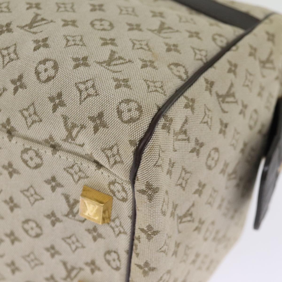 LOUIS VUITTON Monogram Mini Josephine GM Hand Bag Khaki M92310 LV ki4533