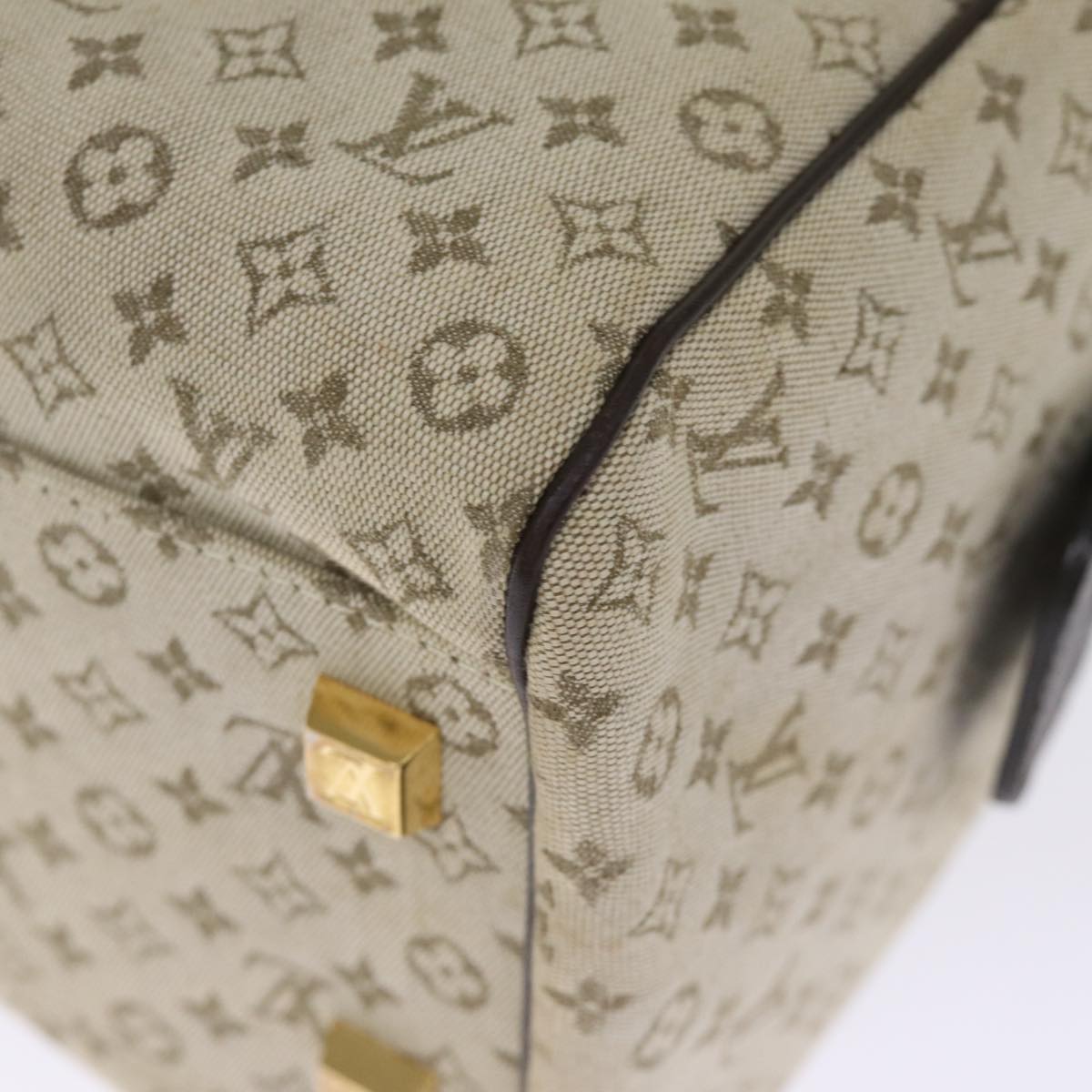 LOUIS VUITTON Monogram Mini Josephine GM Hand Bag Khaki M92310 LV ki4533