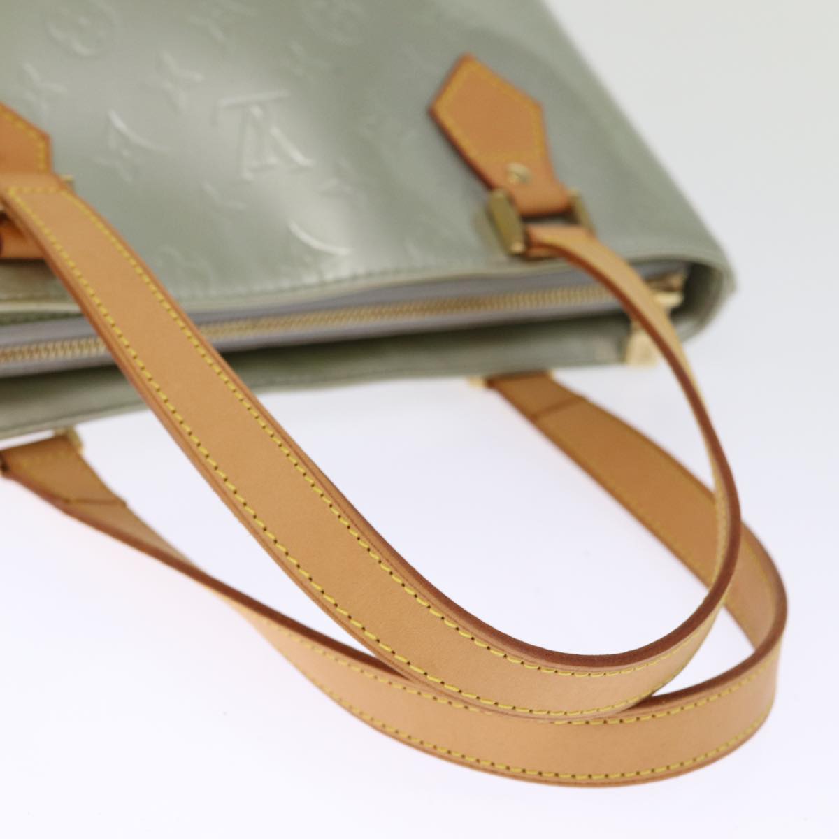 LOUIS VUITTON Monogram Vernis Houston Hand Bag Gris M91053 LV ki4535