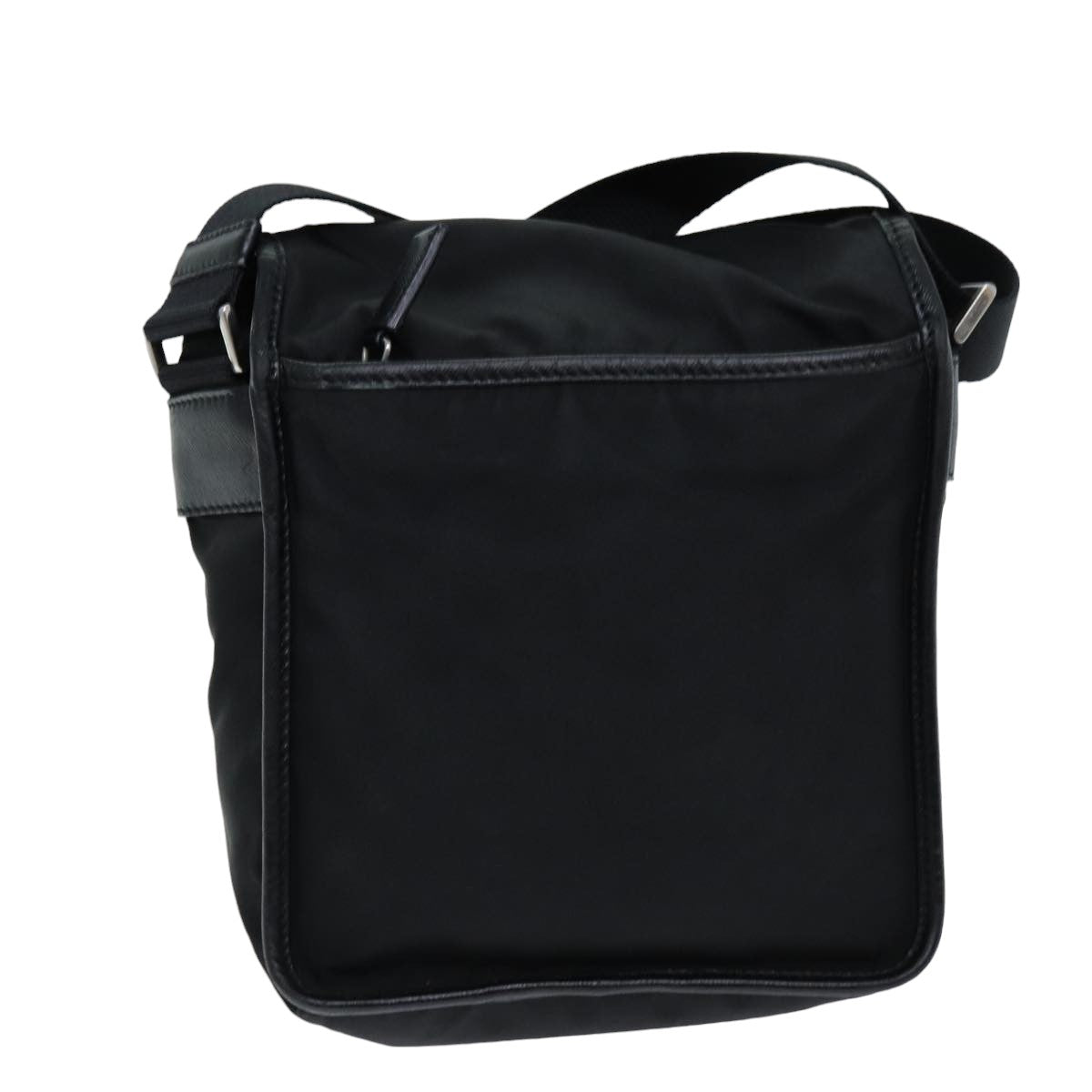Luxury PradaShoulder Bag Nylon Leather Black ki4537