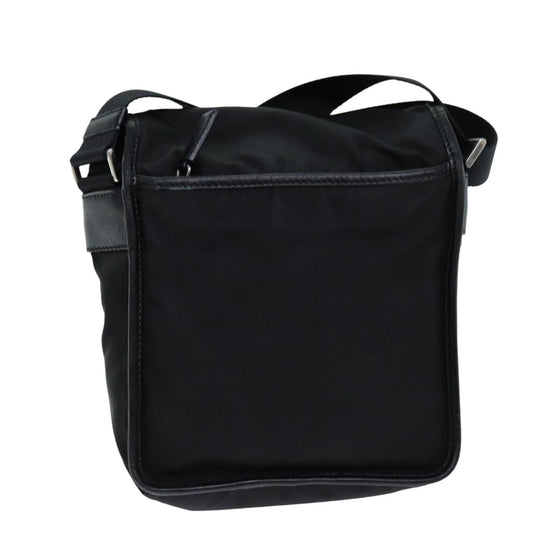 Luxury PradaShoulder Bag Nylon Leather Black ki4537