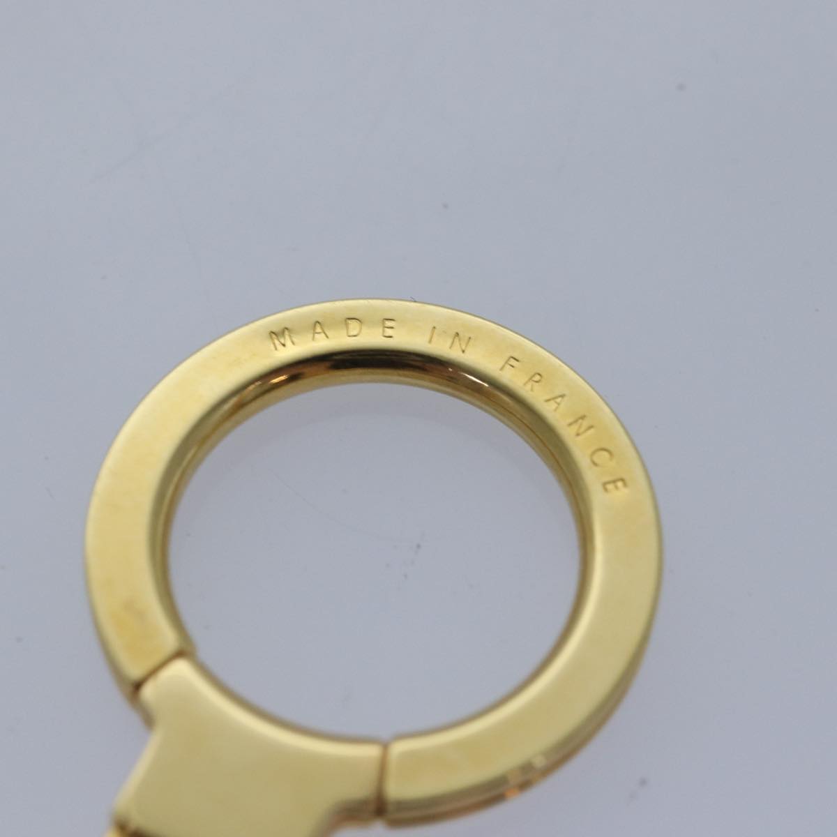 LOUIS VUITTON Anneau Cles Key Holder metal Gold Tone LV ki4686