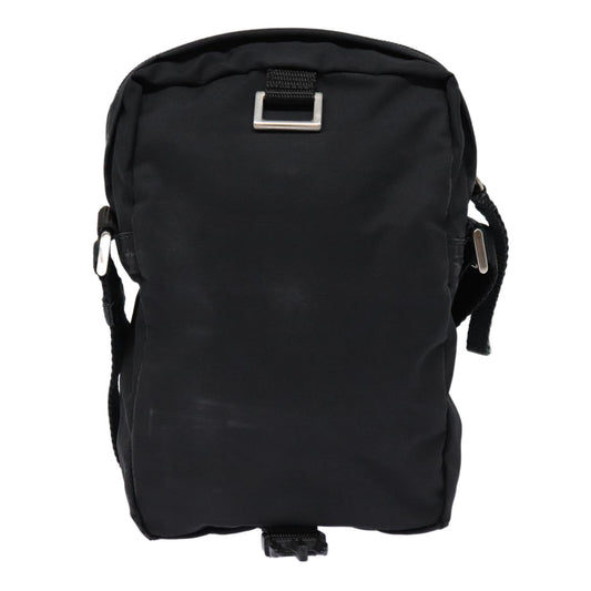 Luxury Prada Sports Shoulder Bag Nylon Black Silver  ki4749
