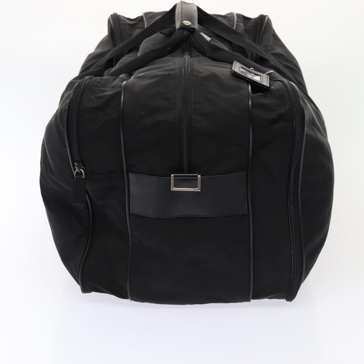 Luxury Prada Boston Bag Nylon 2way Black Silver  ki4790